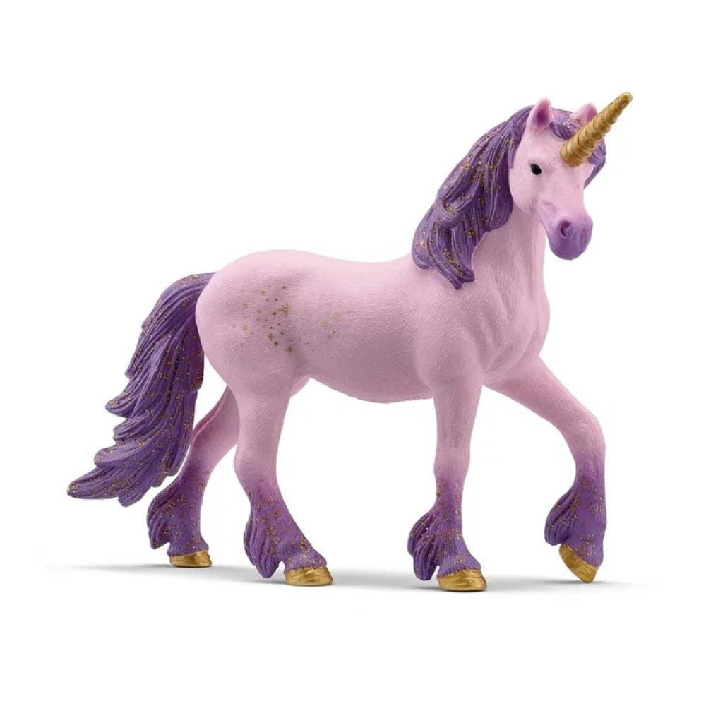 Schleich Bayala Enhjørning Serphina figur i lilla og pink, der tilføjer magi til legen.