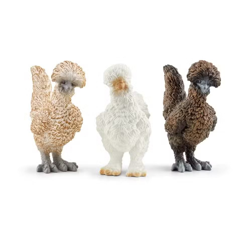Schleich Dyr Silkehøns 3 Pak