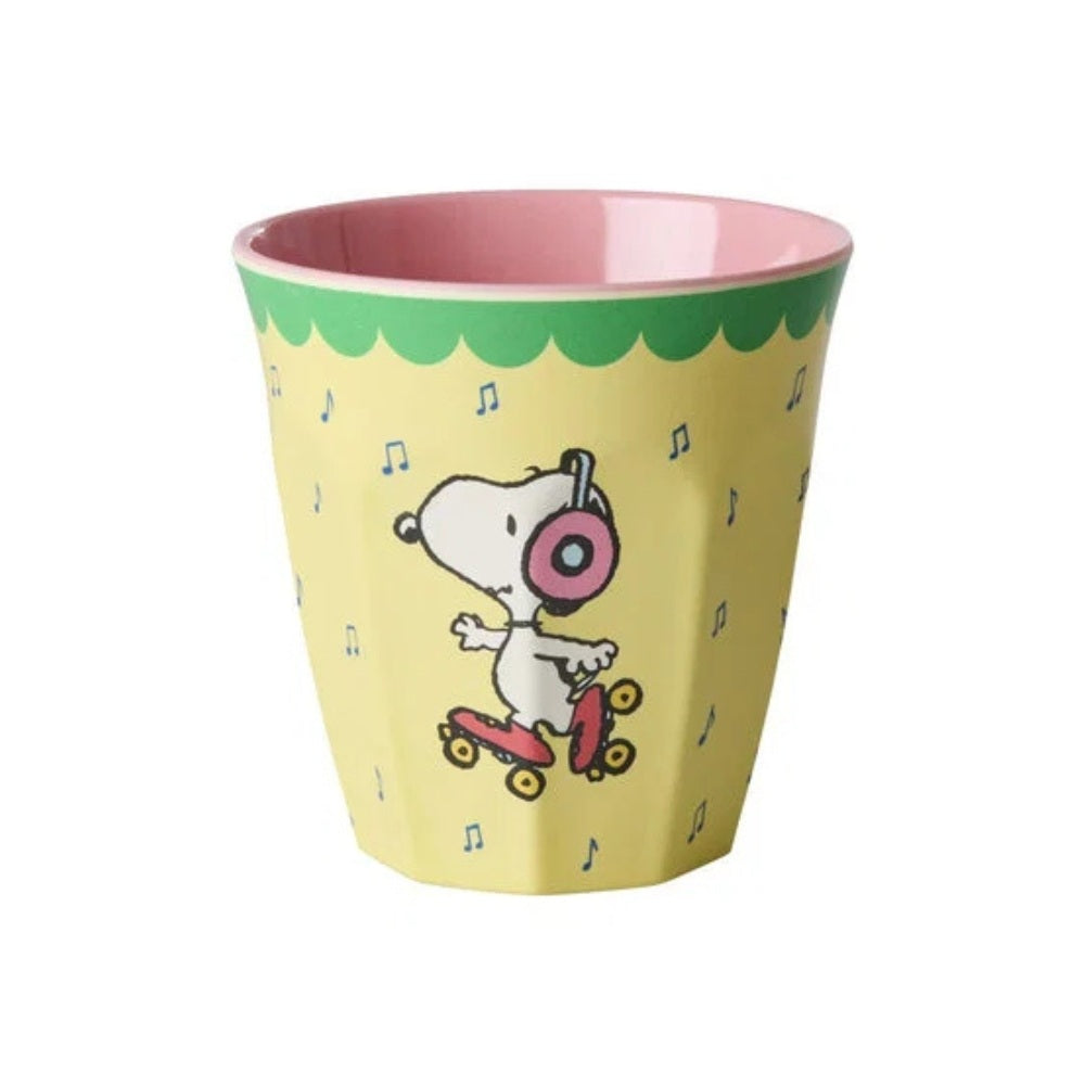 Rice Melamin Krus Snoopy Gul