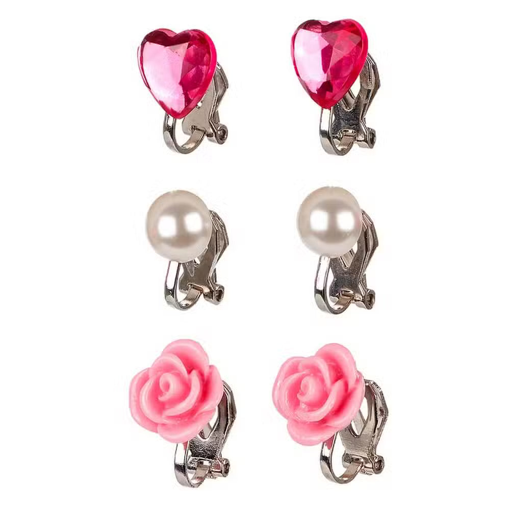 Souza Clips Øreringe Pink