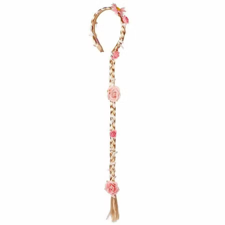 Souza Hårbånd Med Fletning Og Blomster Blond