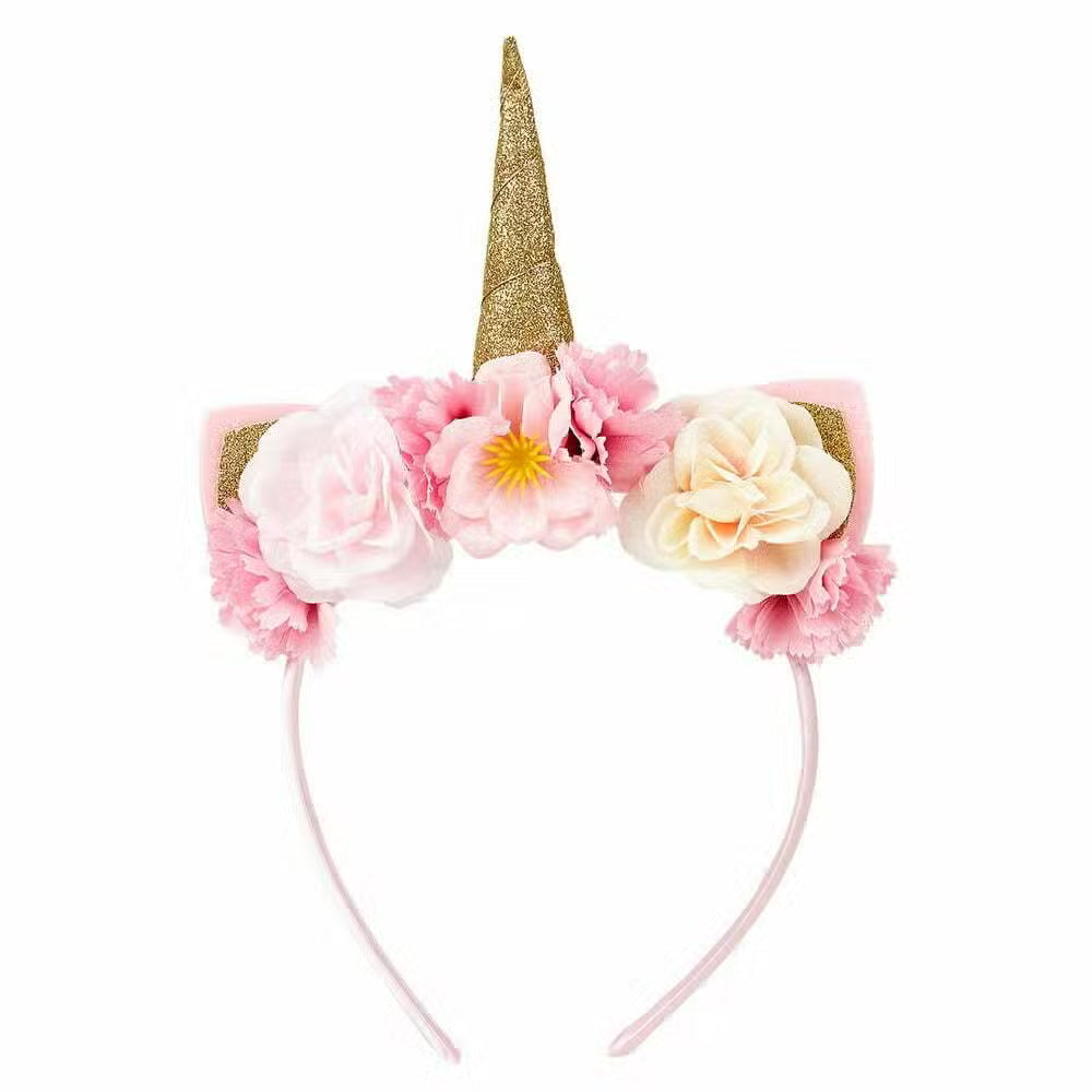 Souza Hårbøjle Unicorn Med Blomster