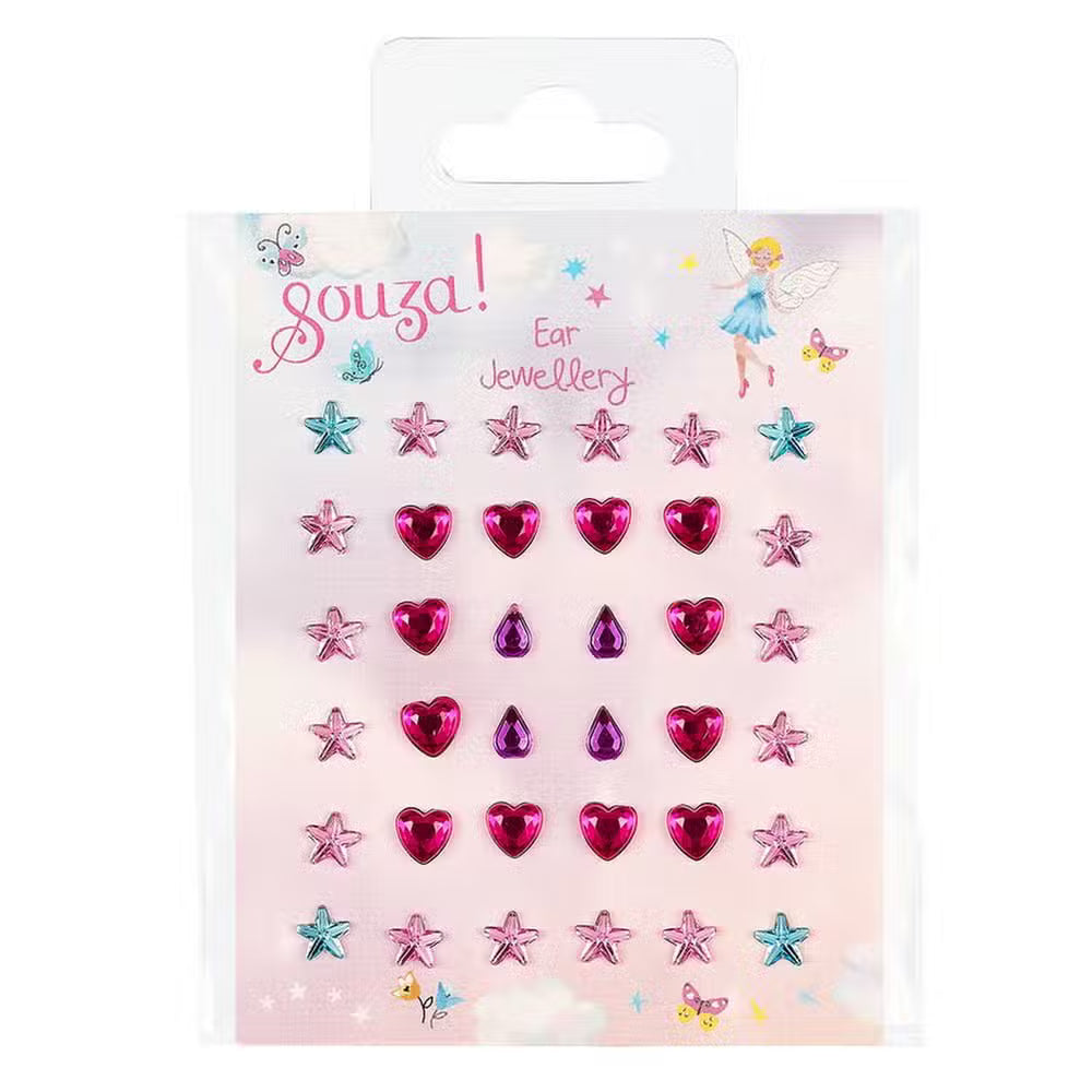 Souza Øreringe Stickers Fe Blå