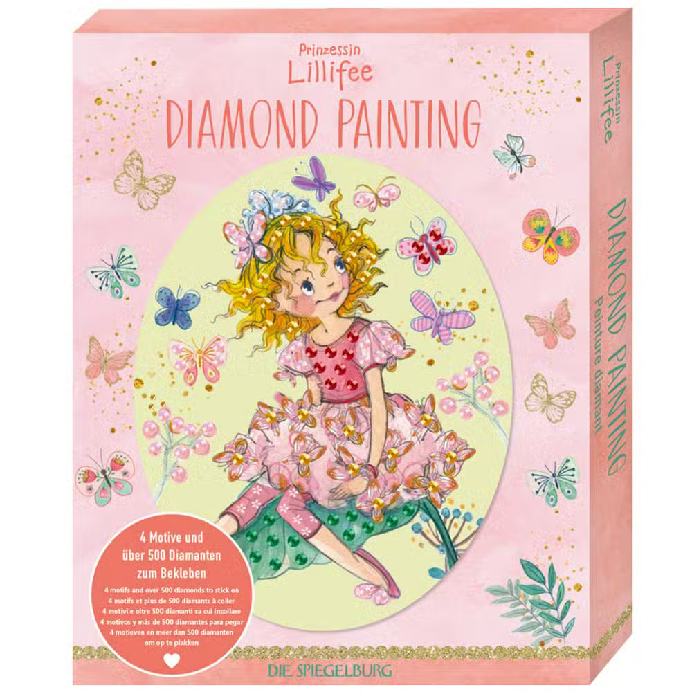 Diamant Maleri Prinsesse Lillefe Sommerfugl