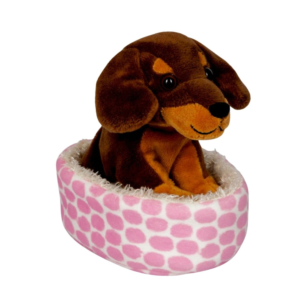 Spiegelburg Hund i Kurv Pink