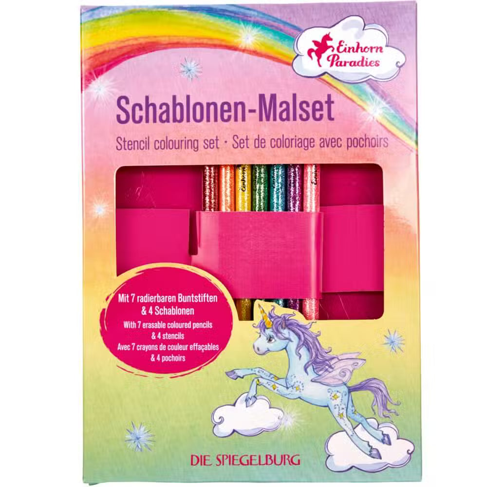Spiegelburg Malesæt Med Stencils Enhjørning