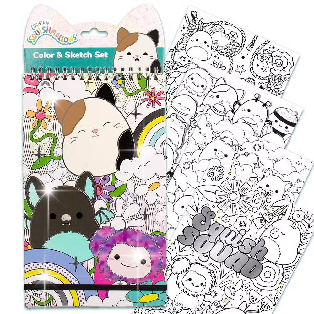 Squishmallows Malebog Notesbog