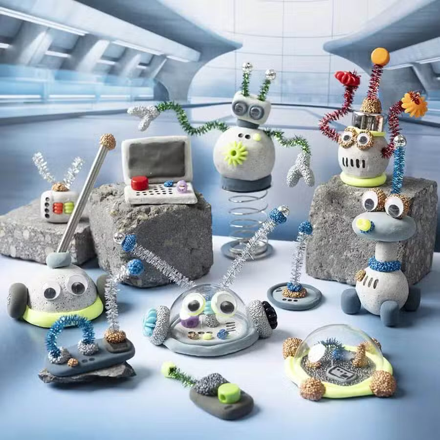 Stone Clay DIY Robot Venner