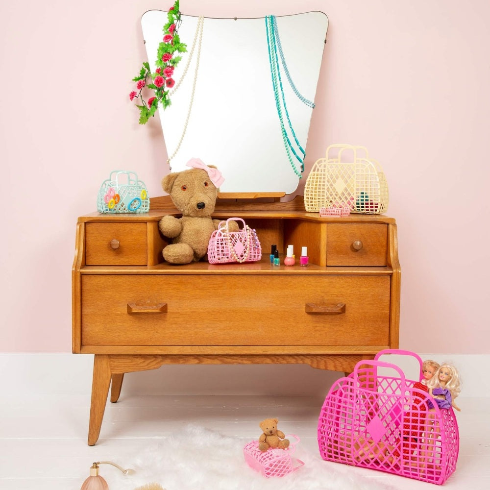 Sun Jellies Retro Kurv Gul Small