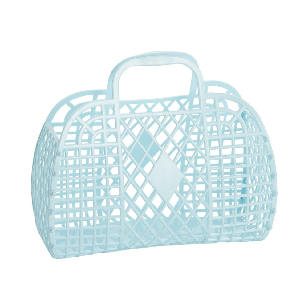Sun Jellies Retro Kurv Lyseblå Small