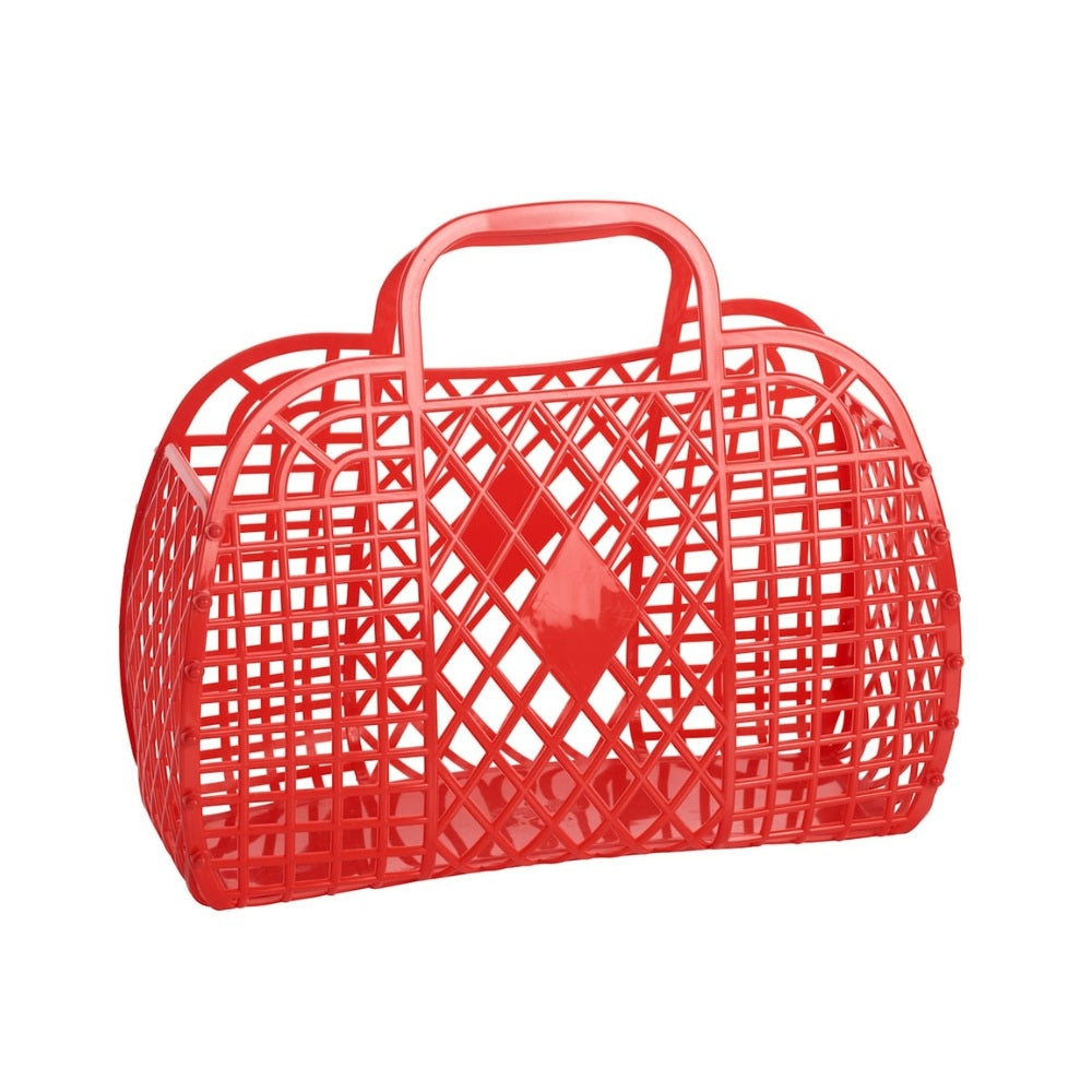 Sun Jellies Retro Kurv Rød Small