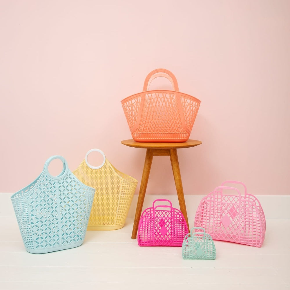 Sun Jellies Retro Kurv Lyserød Small