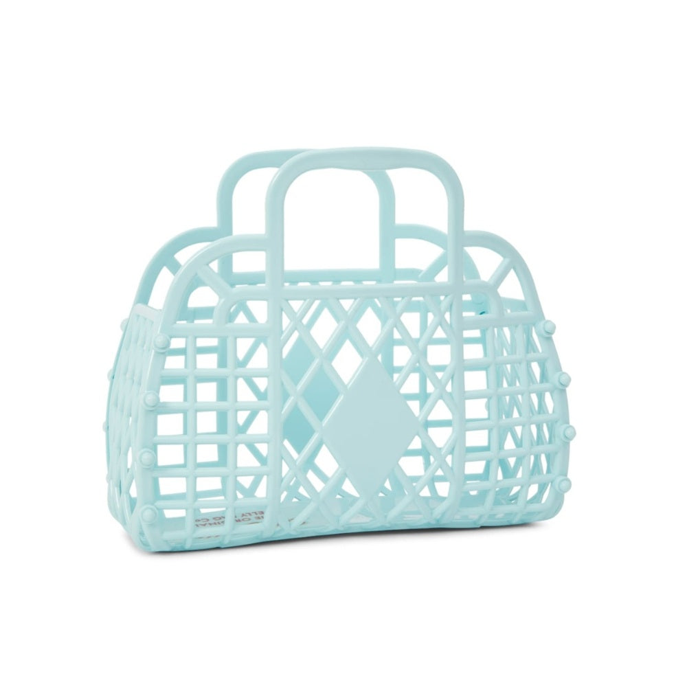 Sun Jellies Retro Kurv Lyseblå Mini