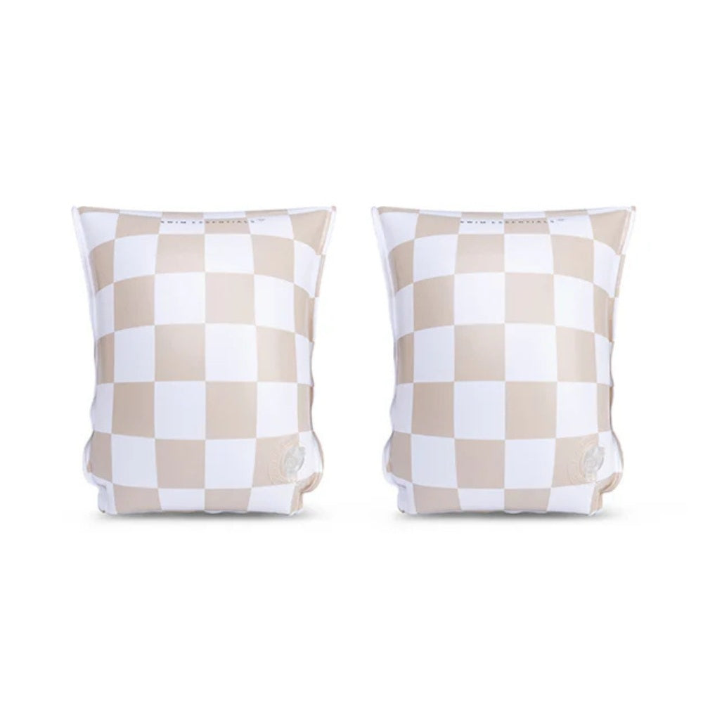 Swim Essentials Badevinger Beige Check 2-6 År