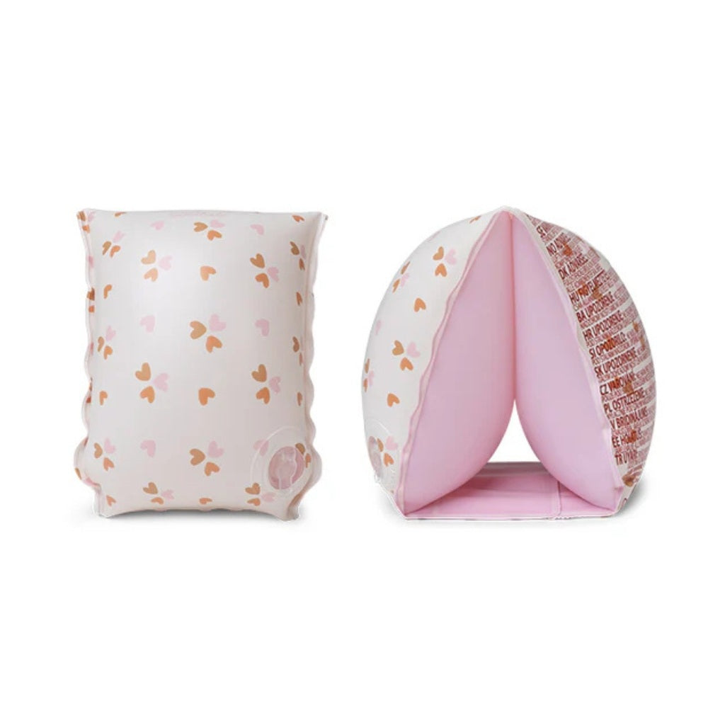 Swim Essentials Badevinger Cozy Hearts 0-2 År med farverige hjerter til vandleg for små børn.