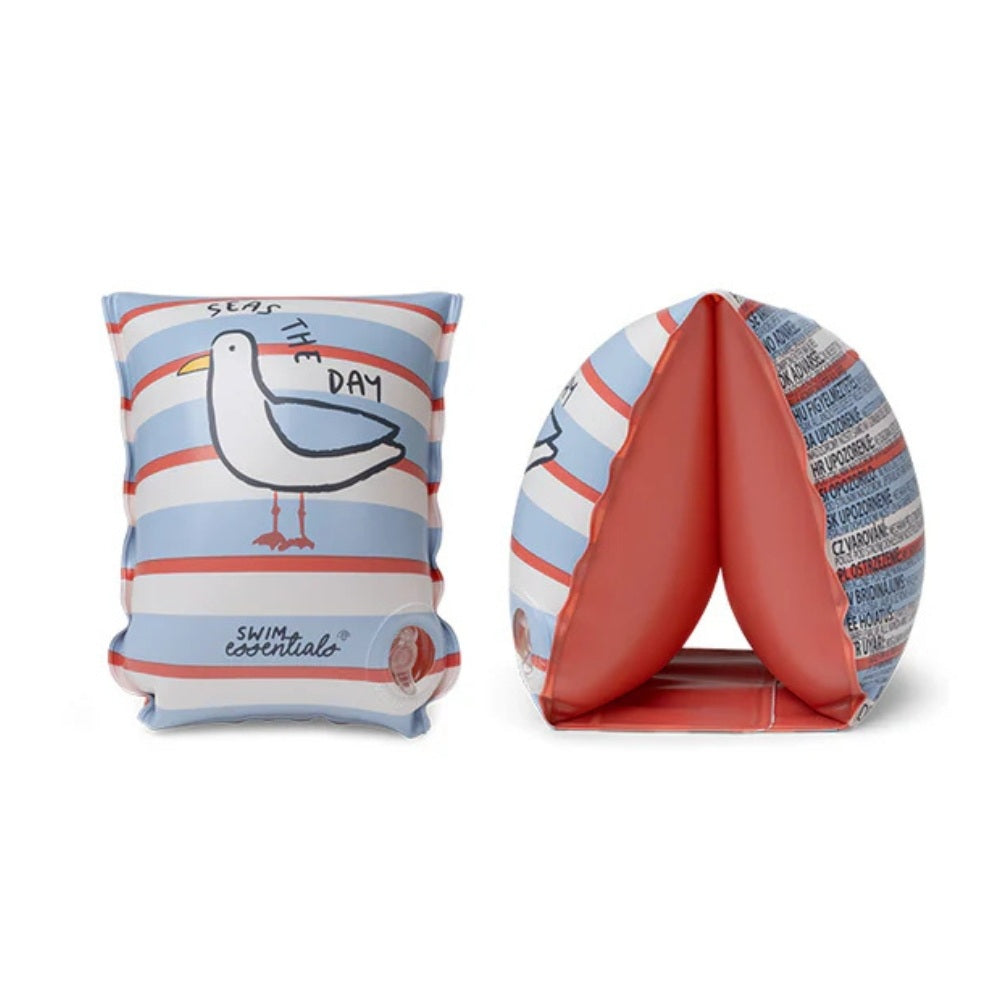 Swim Essentials Badevinger Seas The Day 0-2 År, badevinger med farverigt design til børn, perfekt til leg i vand.