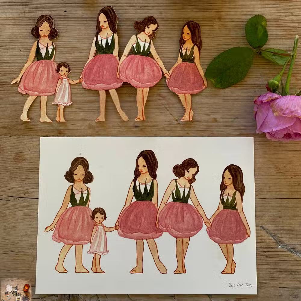 Tall Hat Tales Papirklip Rosenpiger