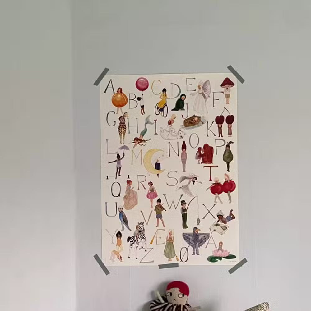 Tall Hat Tales Alfabet Plakat Stor