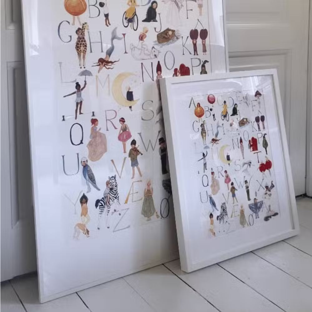 Tall Hat Tales Alfabet Plakat Lille