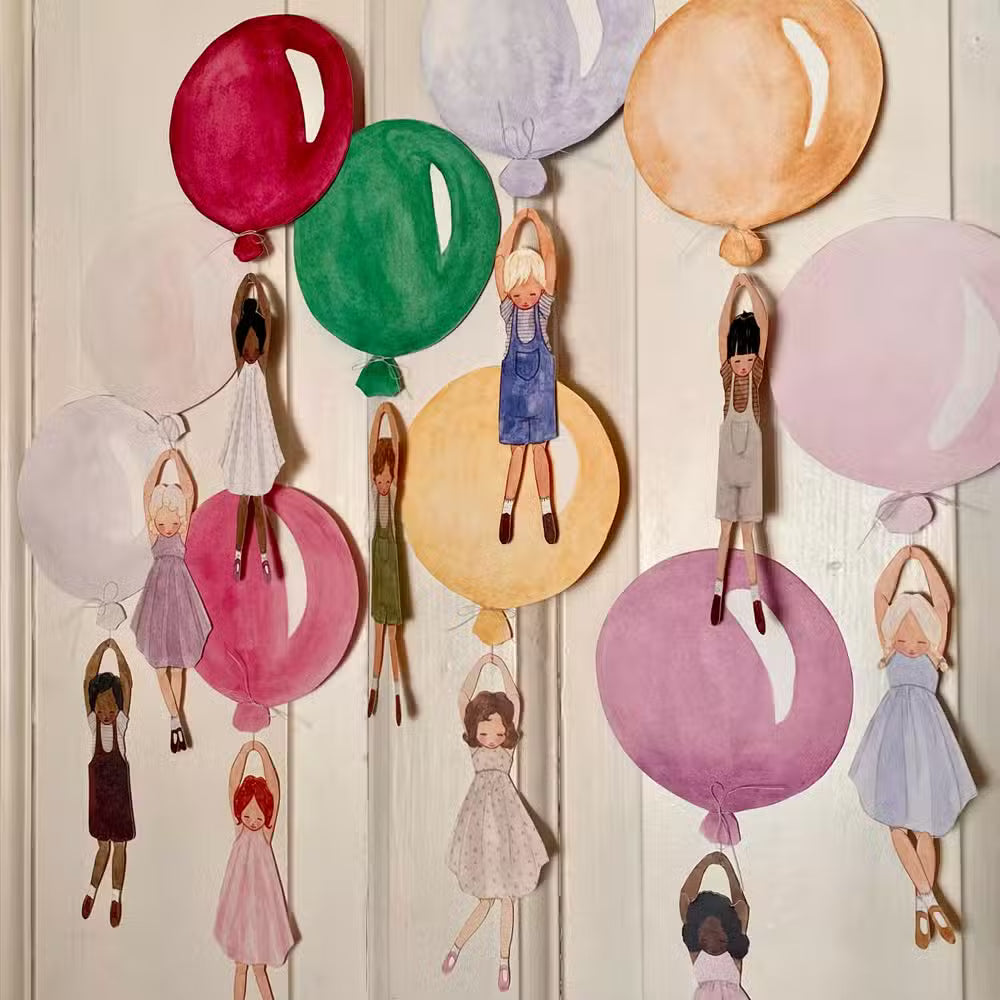 Tall Hat Tales Blå Ballon Med Dreng