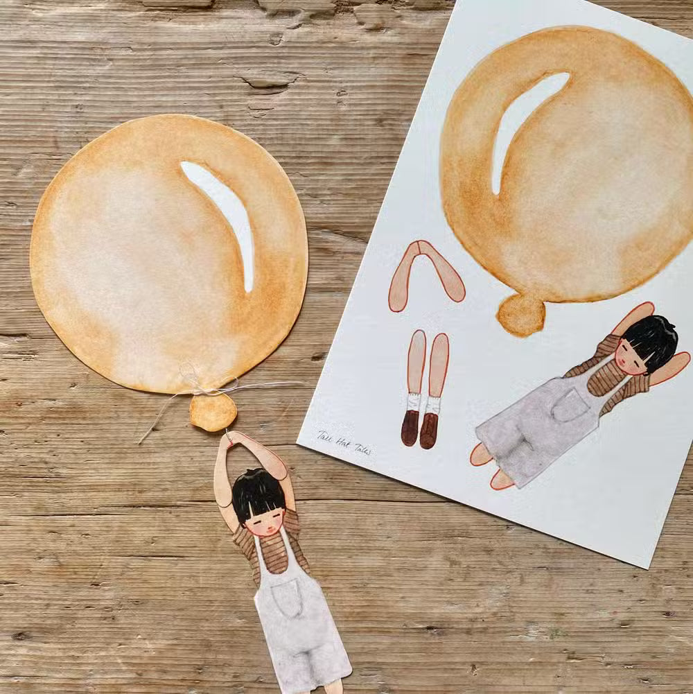 Tall Hat Tales Gul Ballon Med Dreng