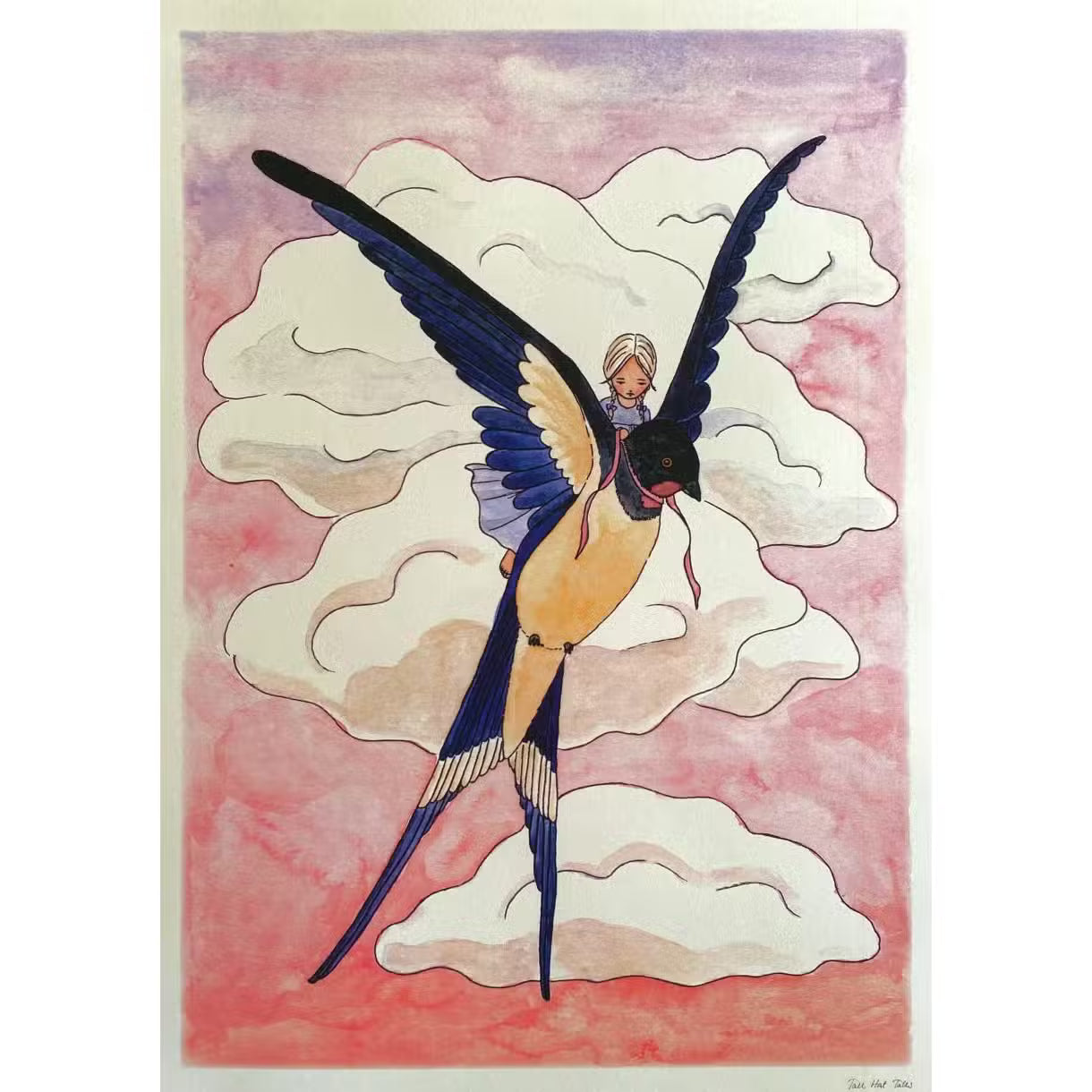 Tall Hat Tales Plakat Tommelise A3