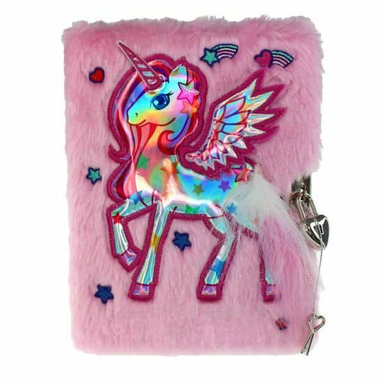 Tinka Dagbog Med Lås Enhjørning Pink