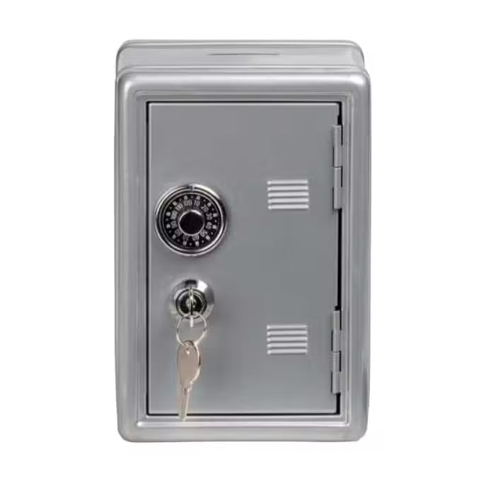 Tobar Pengeskab Metal Sølv