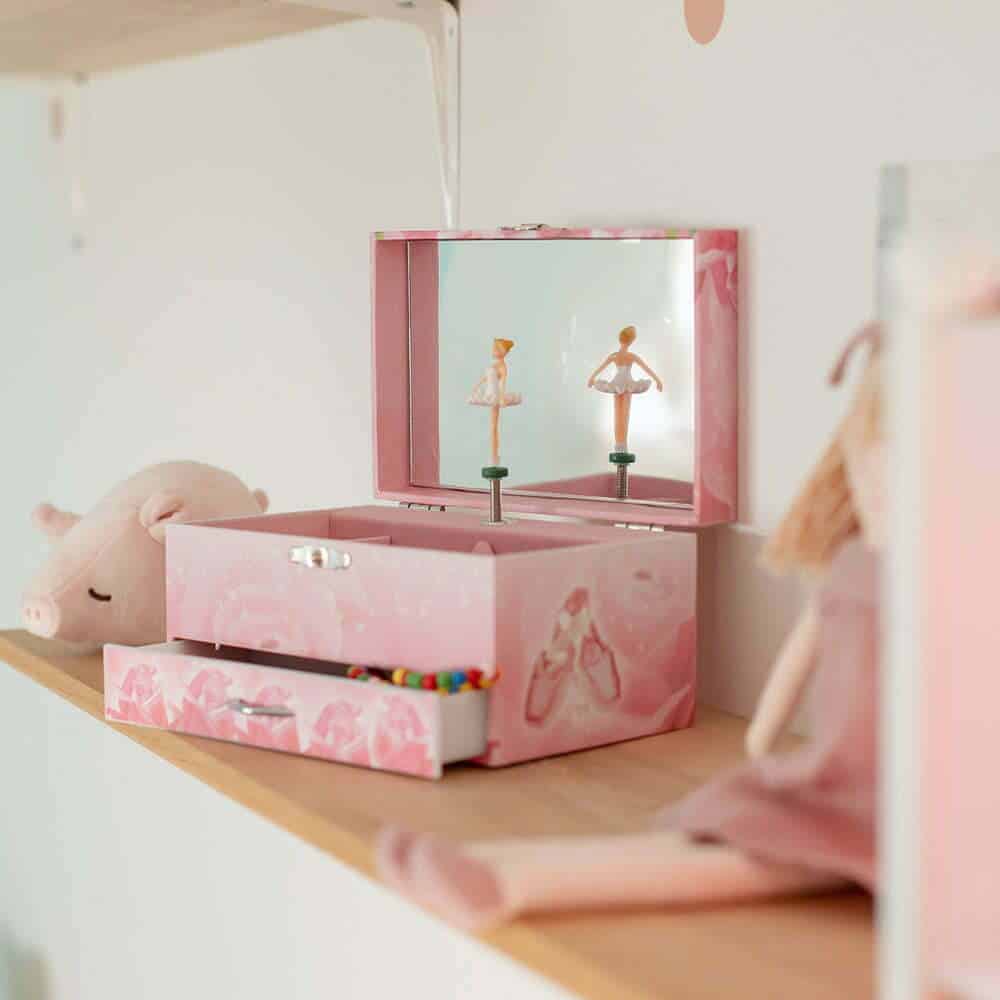 Trousselier Smykkeskrin Med Musik Ballerina -  Selvlysende