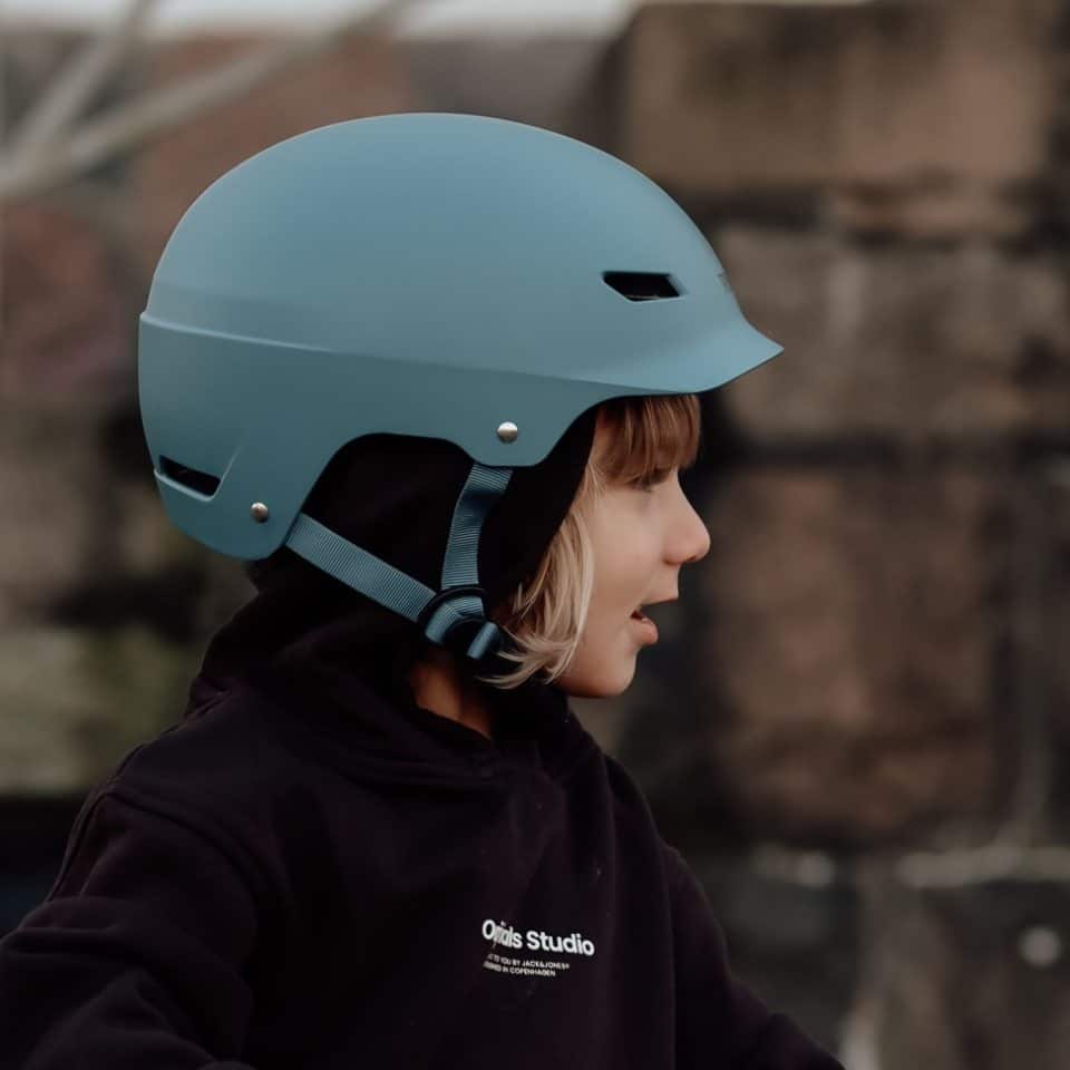 Trybike Cykelhjelm Retro Vintage Blå