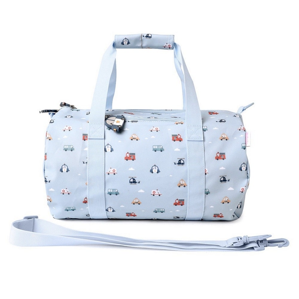 Tutete Sportstaske City Biler Lyseblå