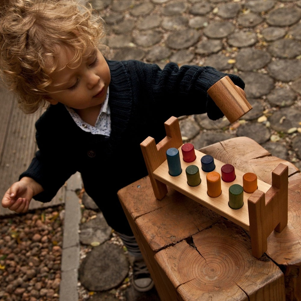 Wooden Story Hammerbræt - Regnbue