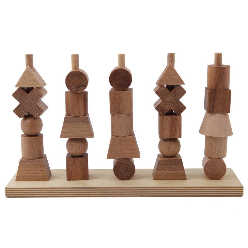 Wooden Story Stabelleg - Natur