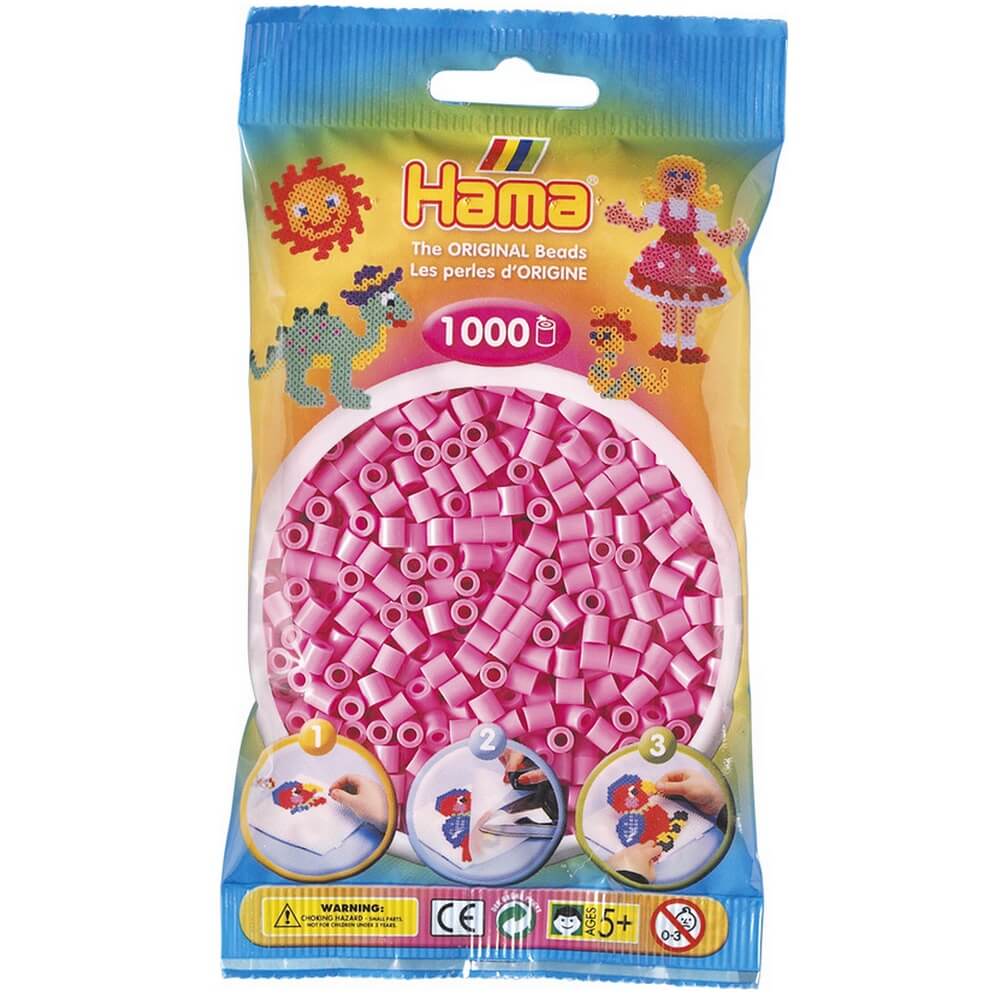 Hama Midi Perler 1000 Stk Pastel Pink