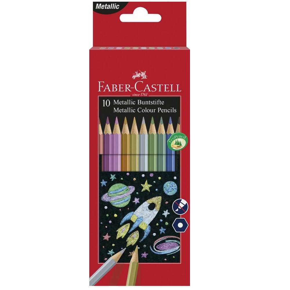 Faber-Castell farveblyanter metallisk - 10 stk
