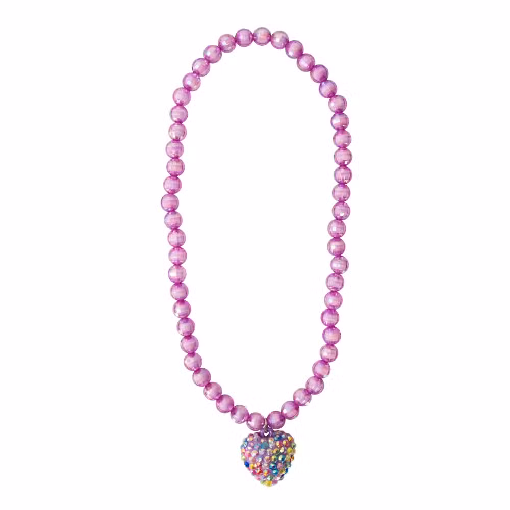 Great Pretenders Halskæde Med Hjerte Lilla