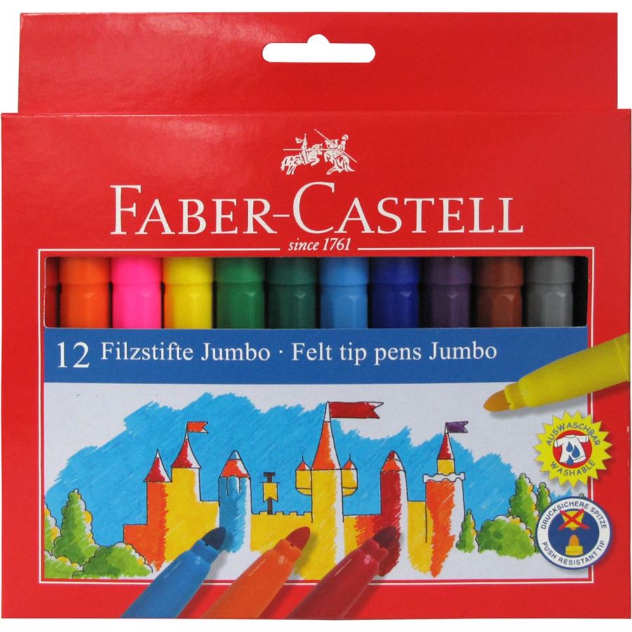 Faber Castell 12-pak jumbo tusser