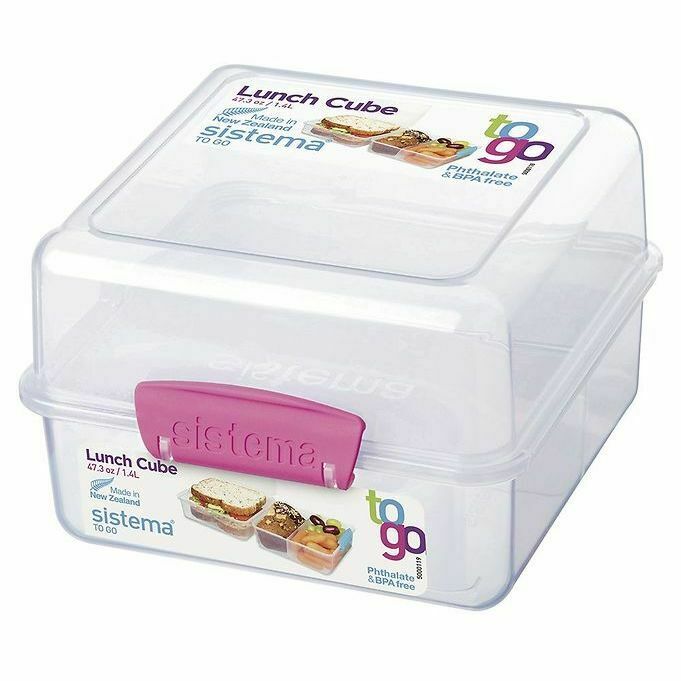 Sistema madkasse lunch cube - pink