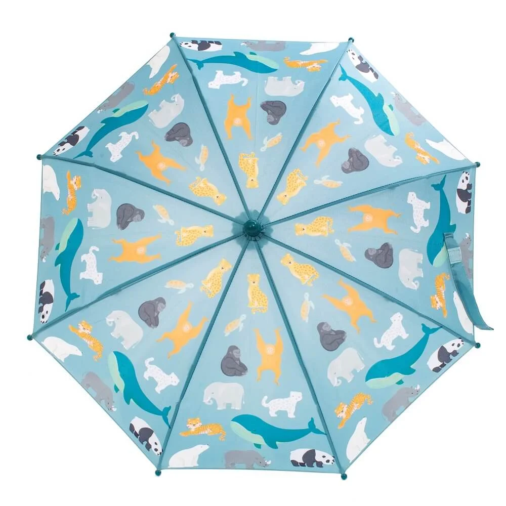 Sass & Belle paraply blå - dyr