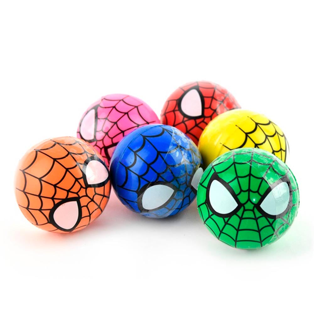 Spiderman hoppebold 1 stk - Assorterede farver