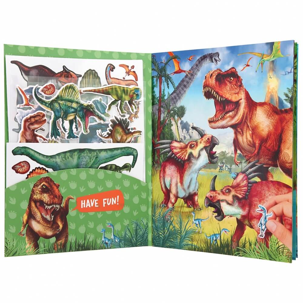 Dino World Klistermærkebog 84 Stickers