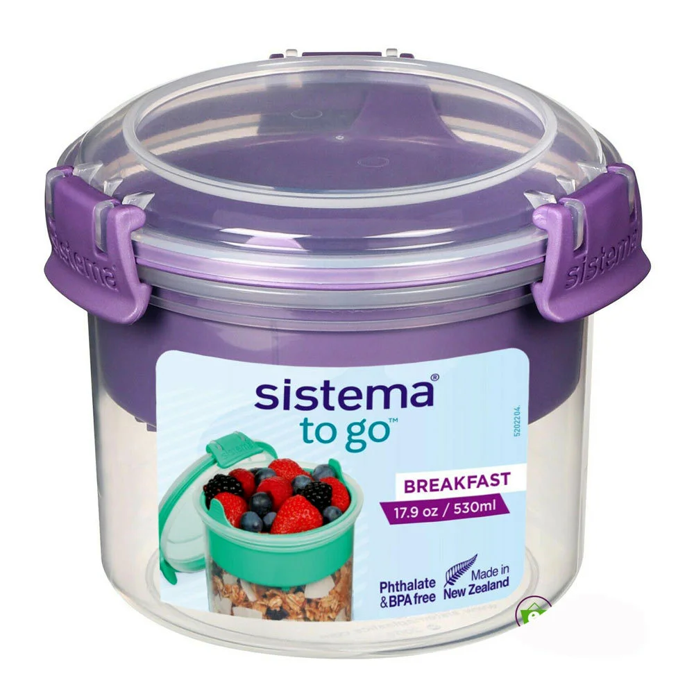 Sistema Breakfast To Go Misty Purple