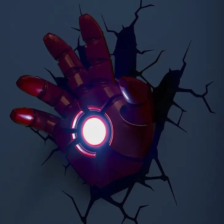 Marvel Lampe Iron Man Hånd