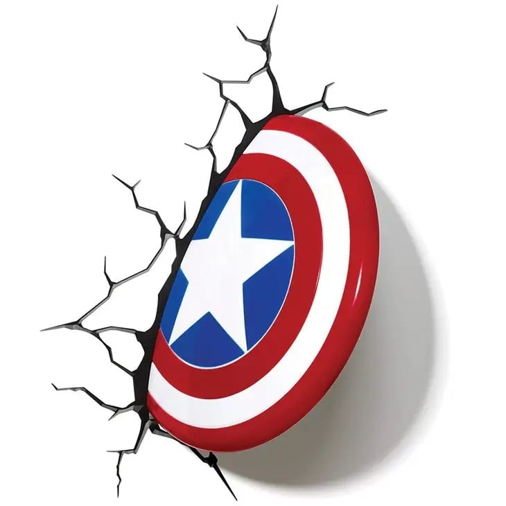 Marvel Væglampe Captain America Skjold