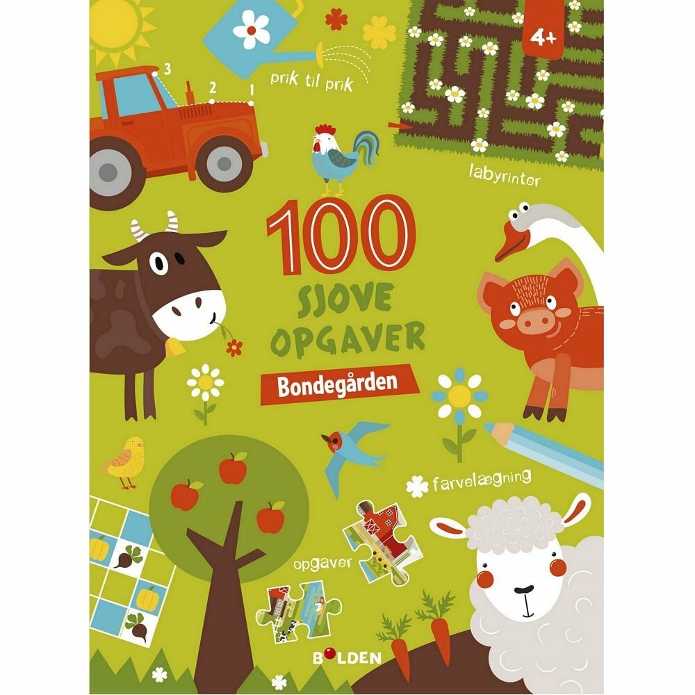 Se Aktivitetsbog 100 Sjove Opgaver Bondegård hos Ovellie