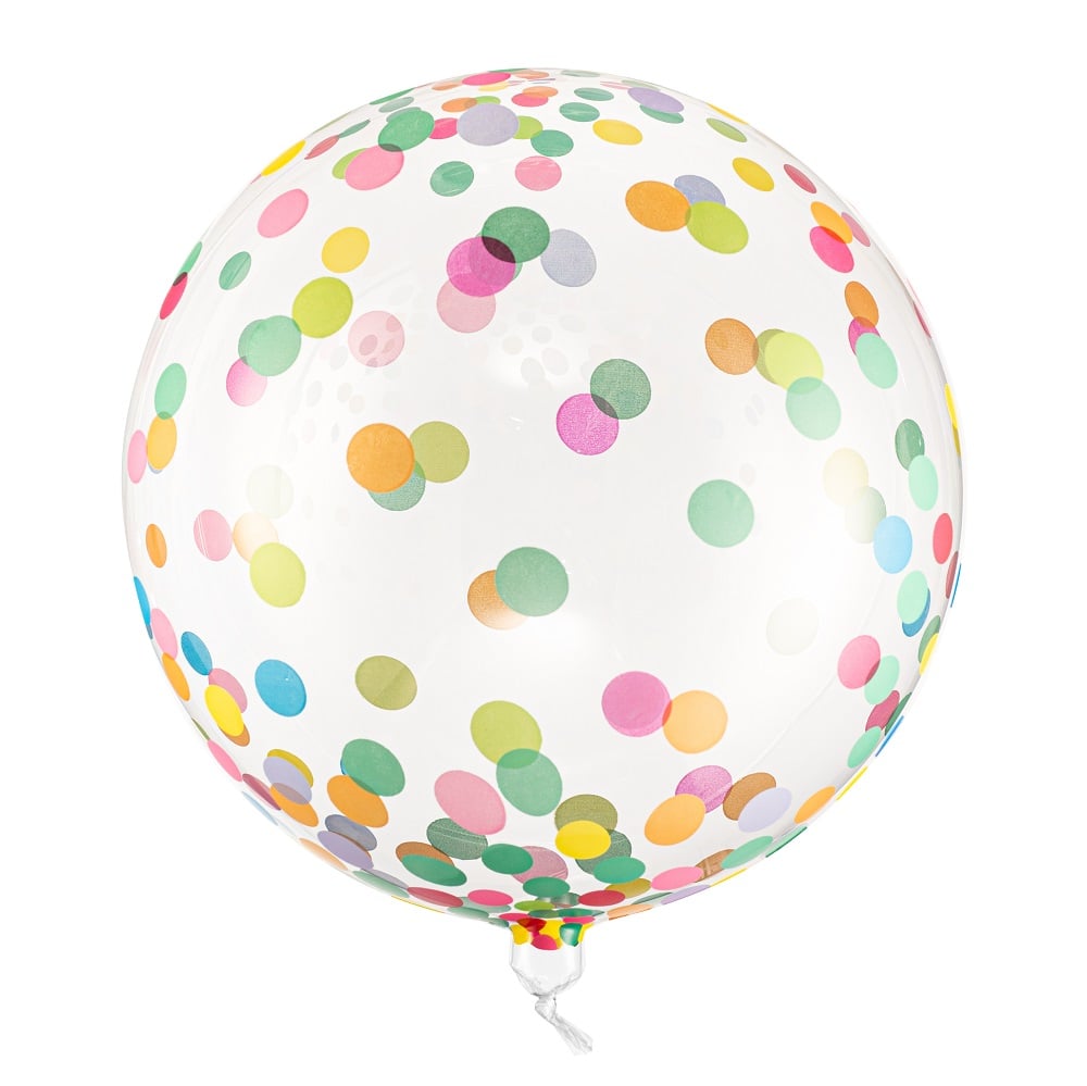 PartyDeco Ballon Rund Confetti