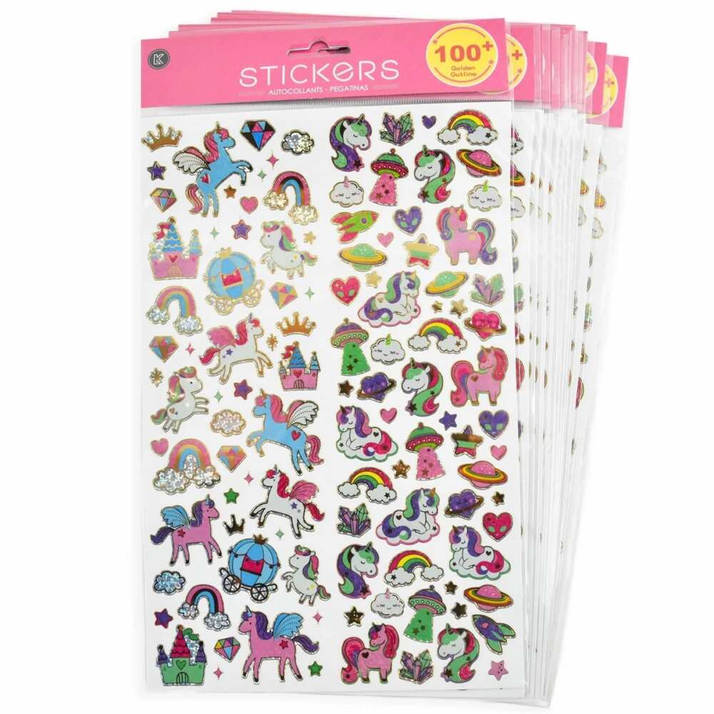 Klistermærker Enhjørninger 100 Stickers
