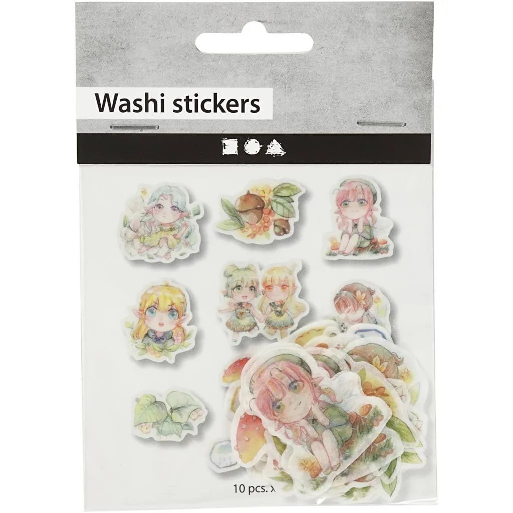 Washi Klistermærker Piger - 30 Stickers
