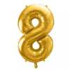 PartyDeco Tal Ballon 8 Guld