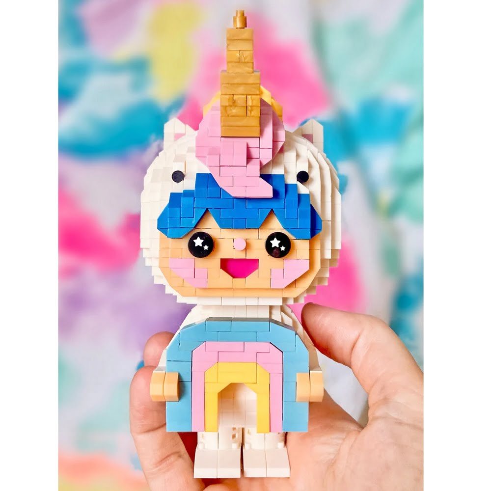 Momiji Byggesæt Rainbow Unicorn